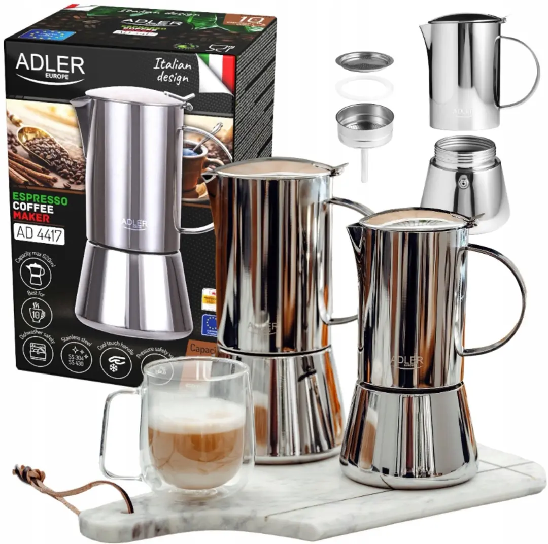 Adler Kookplaat Koffiezetter 620ml