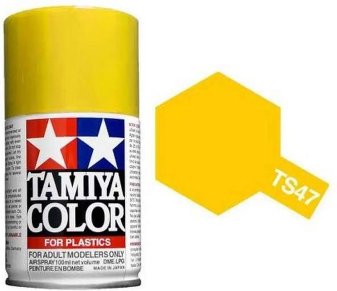 Tamiya TS-47 Acryl Spray - 100ml - Geel Glanzend