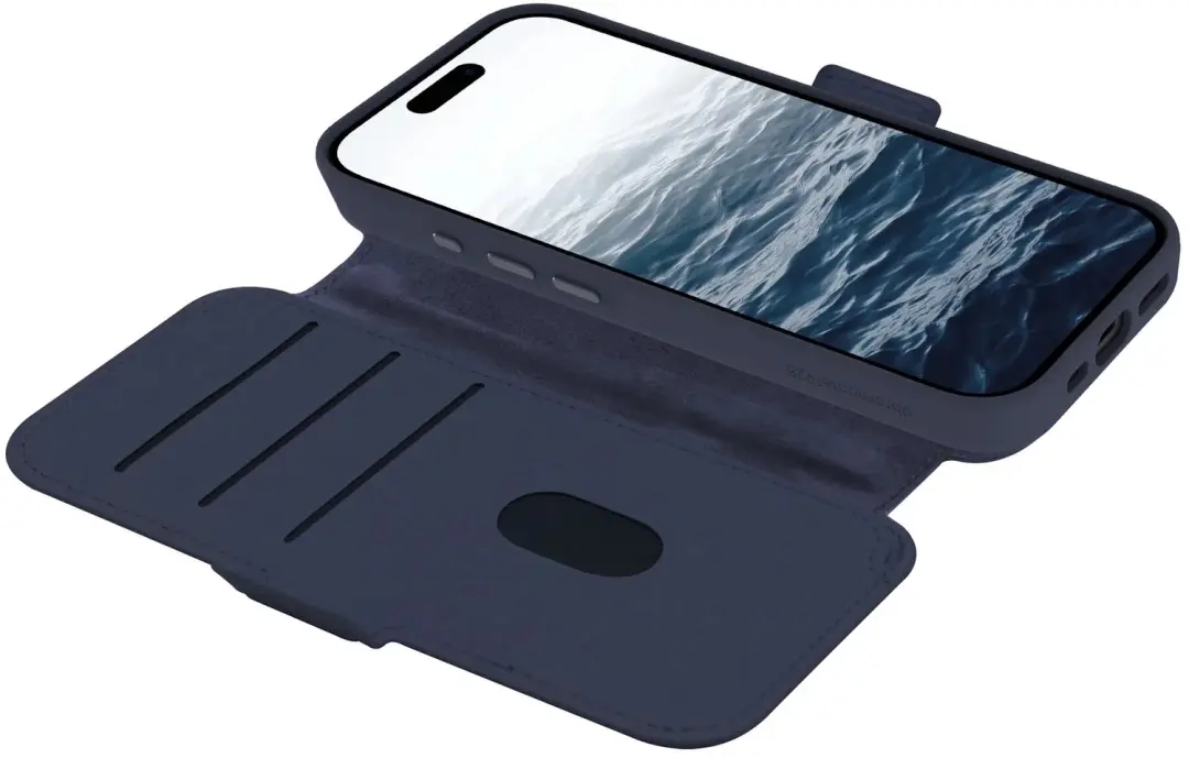 dbramante1928 Bookcase Hoesje iPhone 17 - Donkerblauw - afbeelding 6 van 6