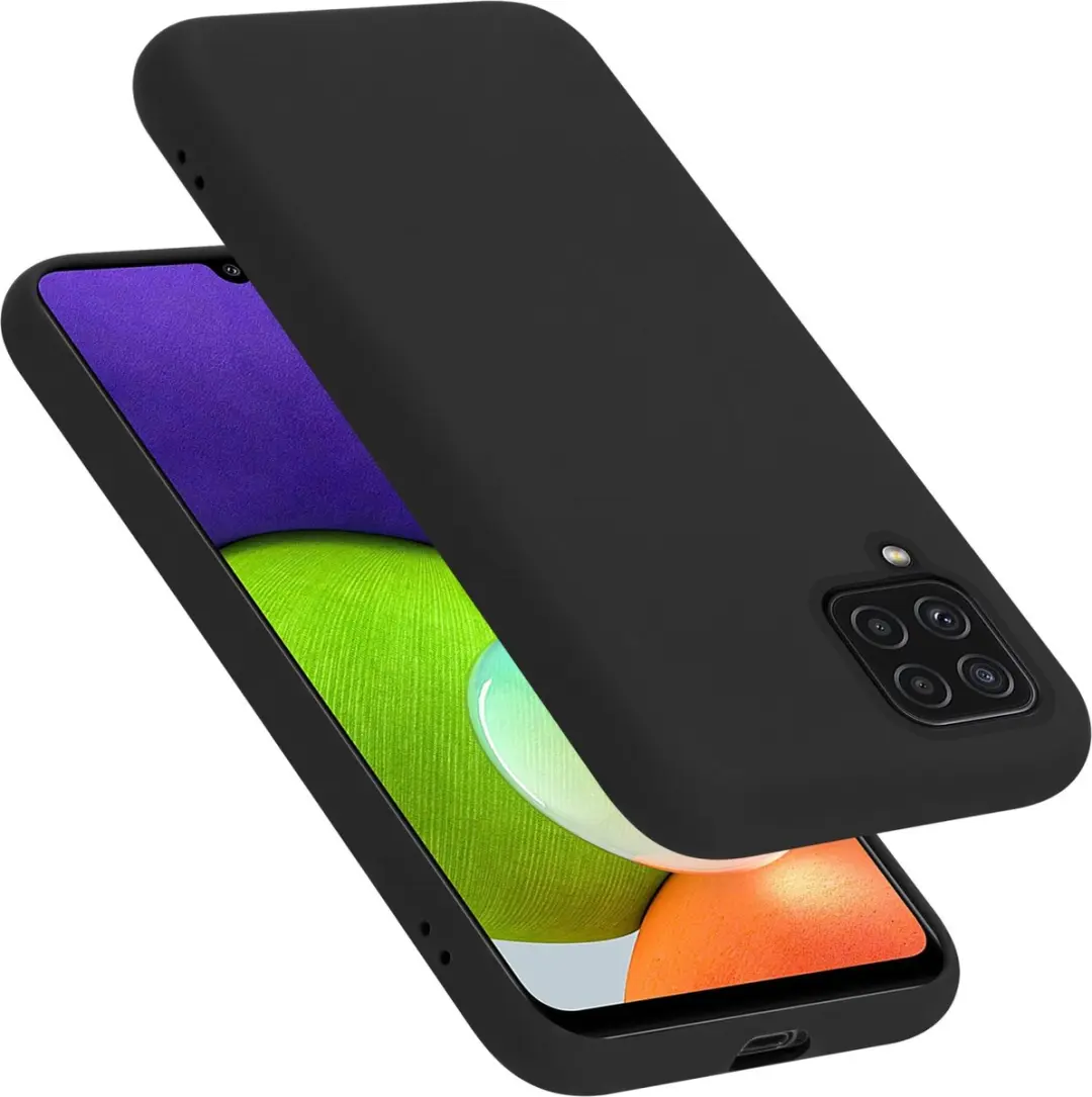 Cadorabo Hoesje geschikt voor Samsung Galaxy A22 4G / M22 / M32 4G in LIQUID ZWA