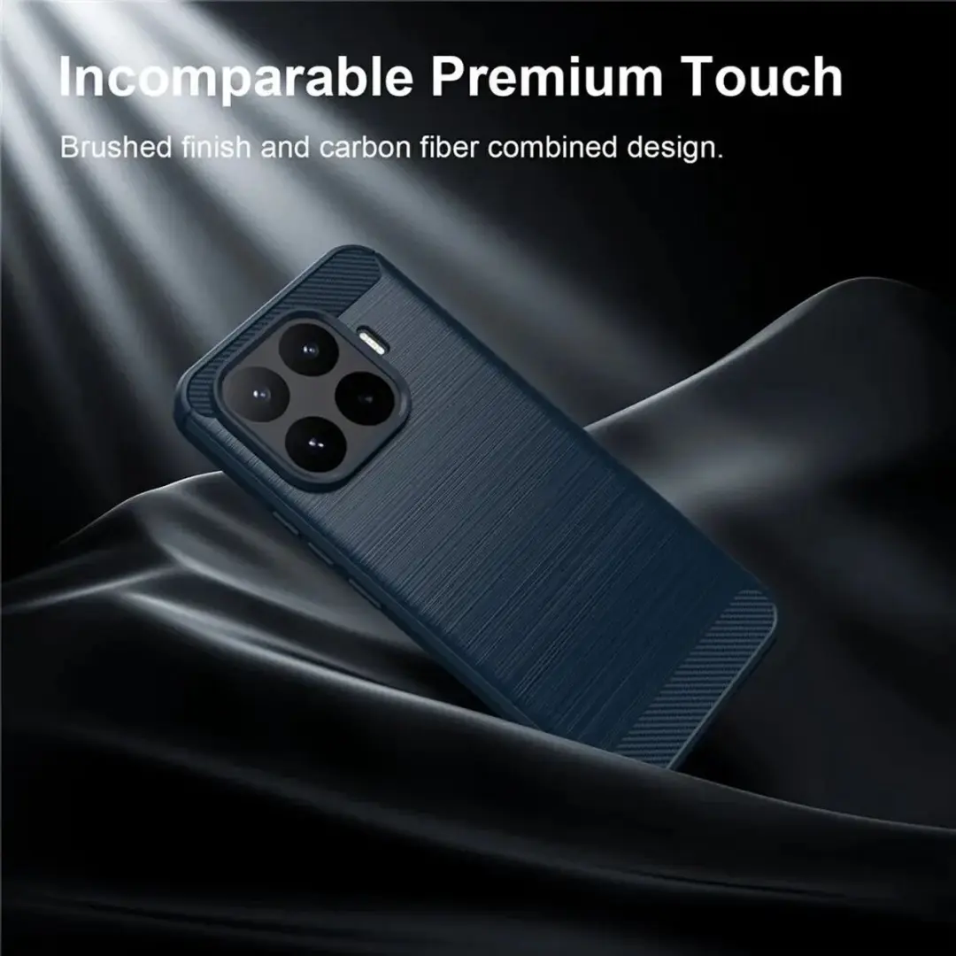 Geborsteld TPU Hoesje Xiaomi 17T Pro - Blauw - afbeelding 5 van 6