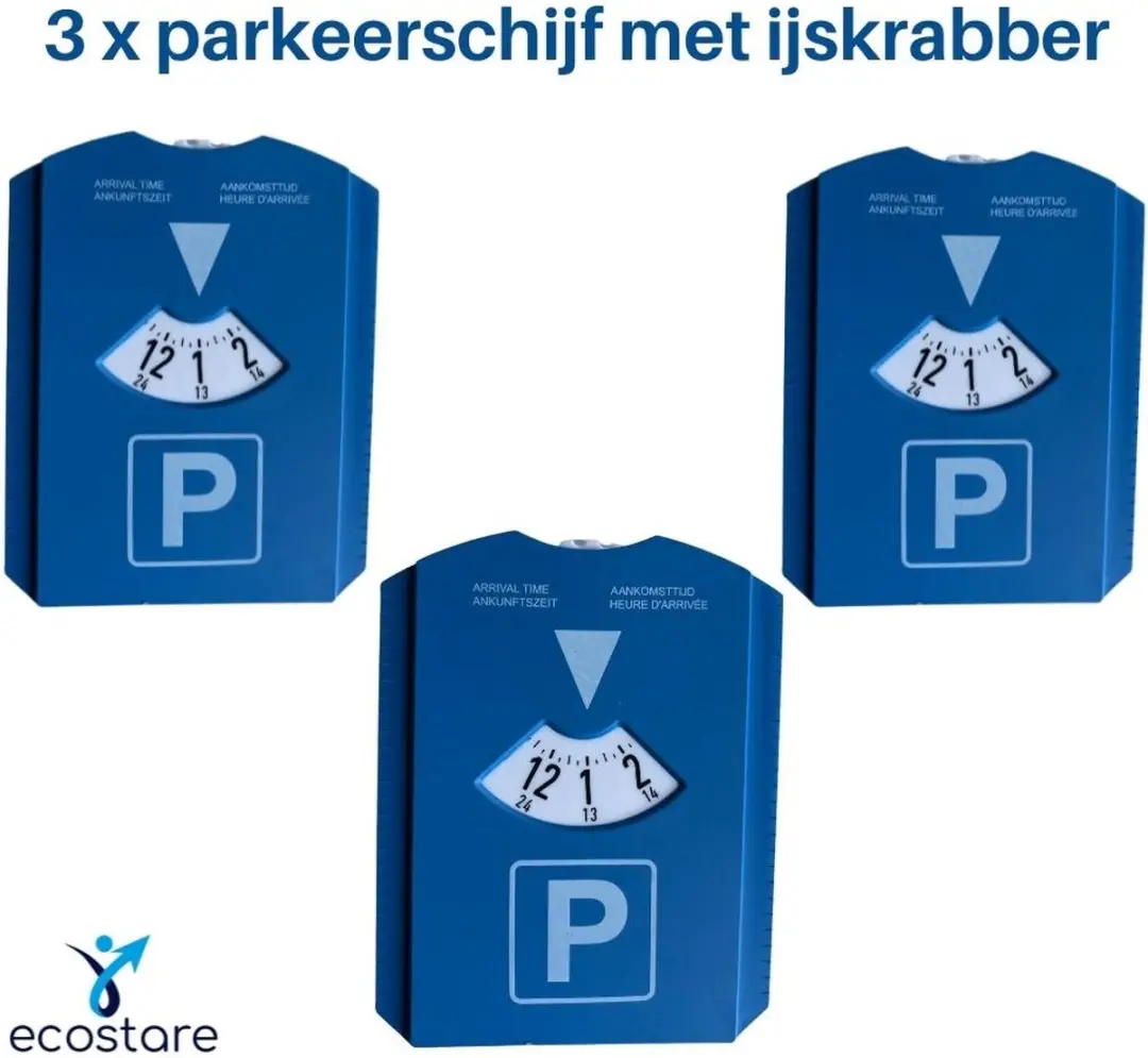 Luxe parkeerschijf met ijskrabber