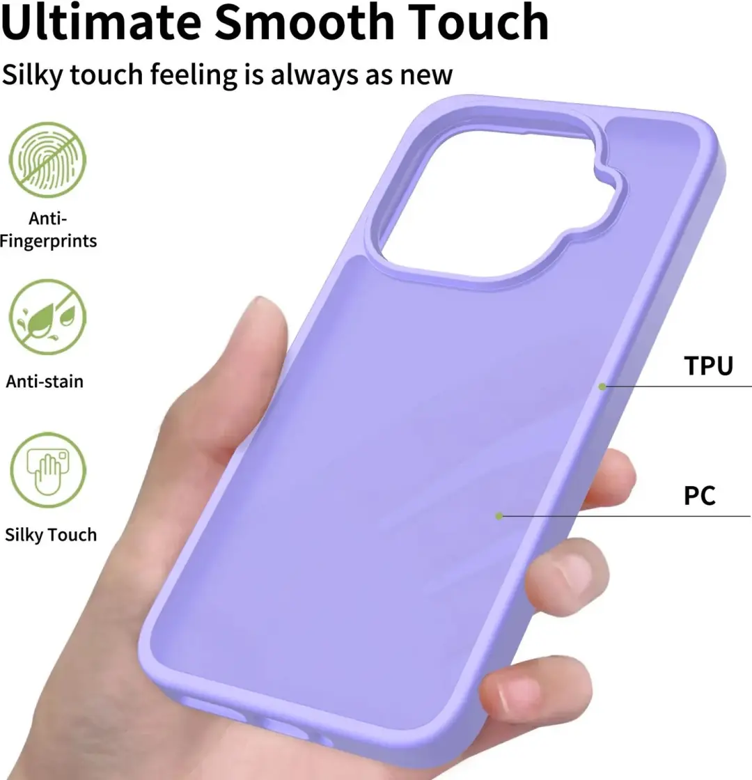 Xiaomi 17T Pro Hoesje Matte Back Cover - Paars - afbeelding 5 van 6