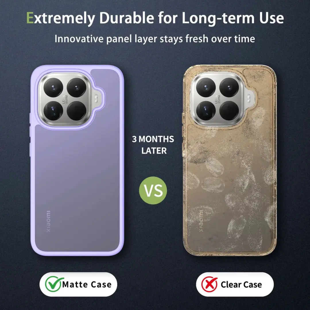 Xiaomi 17T Pro Hoesje Matte Back Cover - Paars - afbeelding 3 van 6