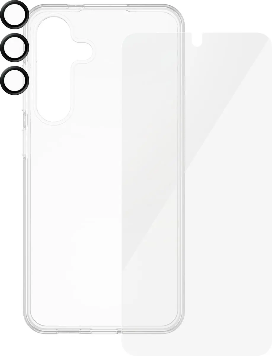 SAFE by PanzerGlass Safe 3-in-1 pack - Hoesje + screenprotector + camera protector geschikt voor Samsung Galaxy S24 - Transparant - afbeelding 6 van 6