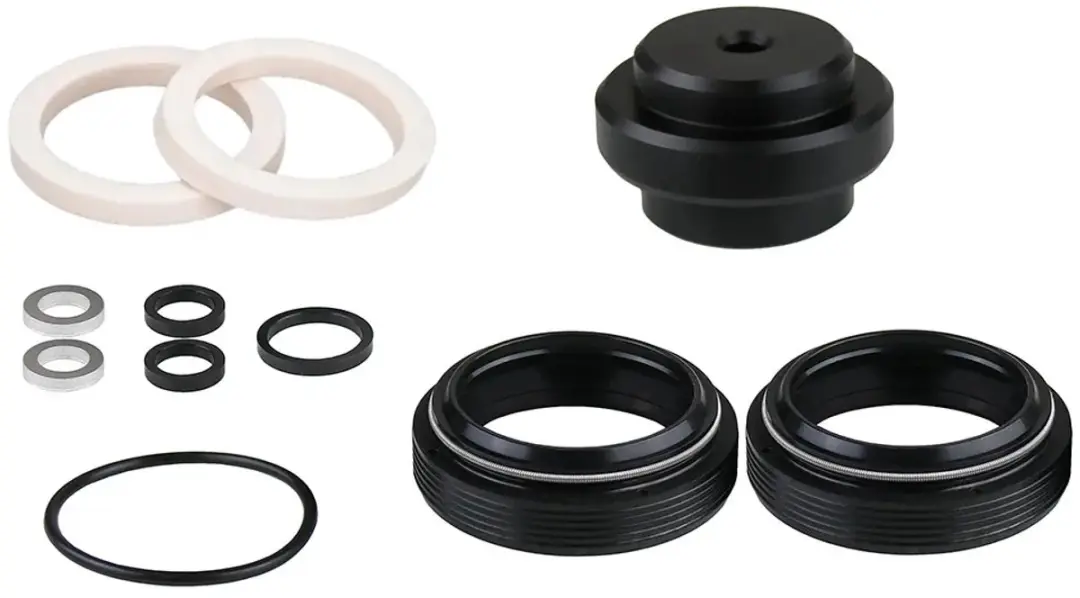 Massi Fox 34/44mm Vorkkeerringset Zilver