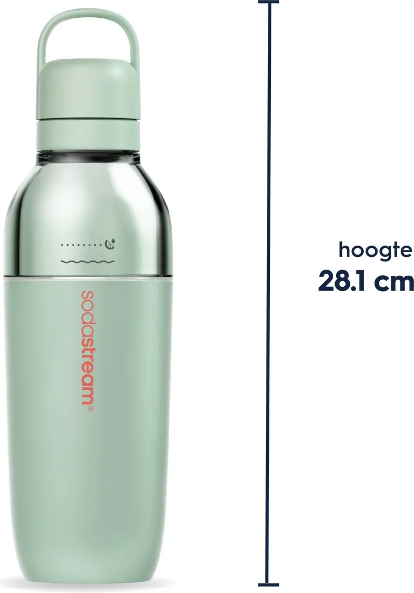 SodaStream Fizz & Go Easy Mix Fles 0,7l - Mint - afbeelding 2 van 6