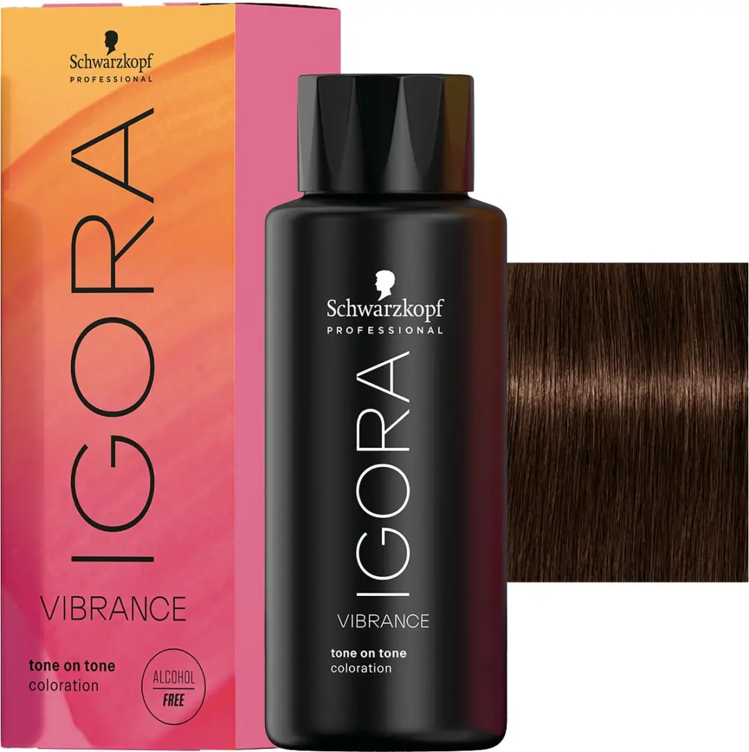Schwarzkopf Igora Vibrance Tone on Tone 4-6 - 60ml - Medium Brown Chocolate - afbeelding 2 van 6