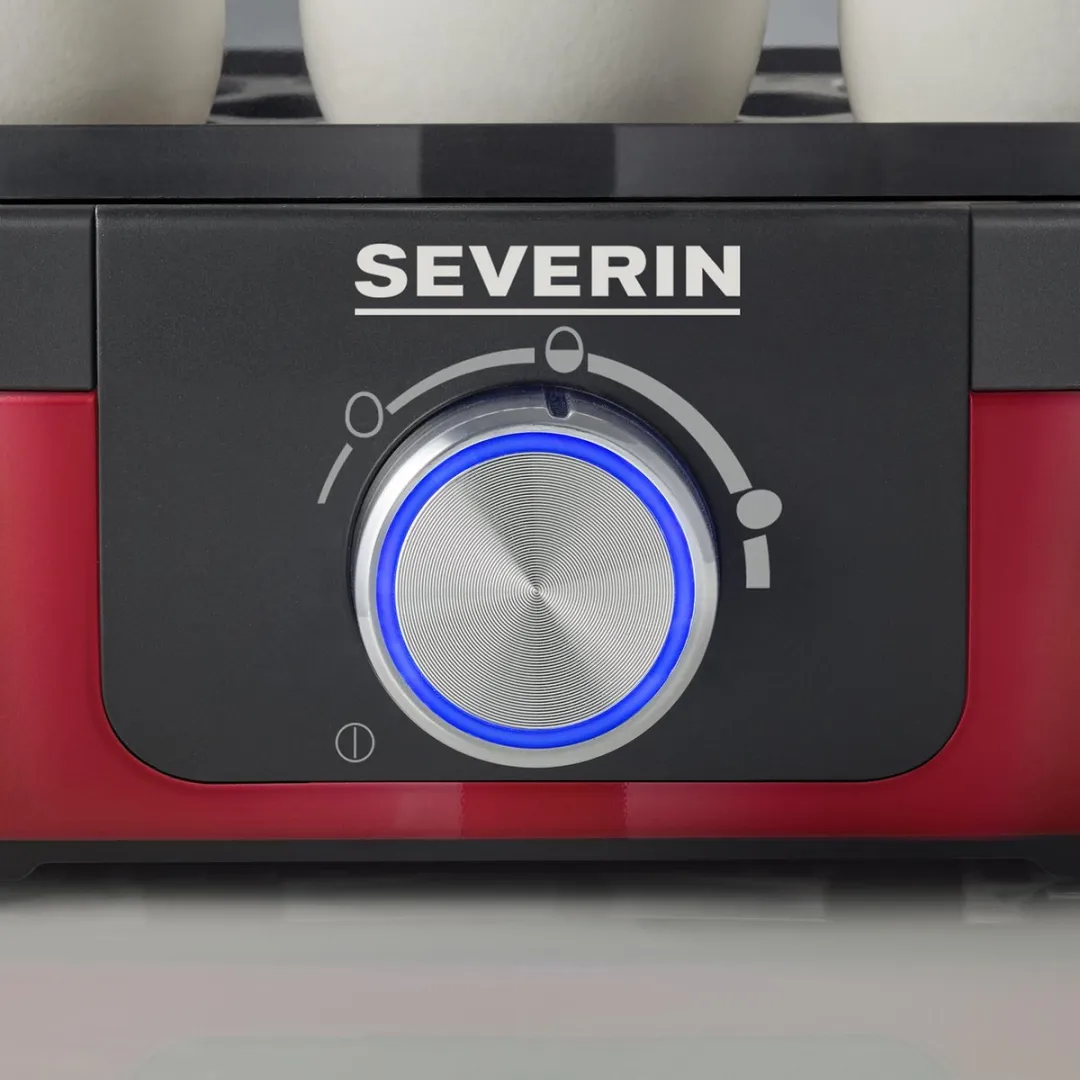 Severin EK 3168 Eierkoker - 6 Stuks - 420W - Rood