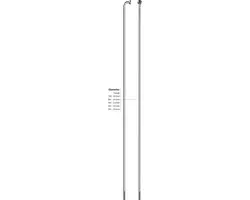 Roland Spaak 13-254 Leader RVS zonder nippel (100st)
