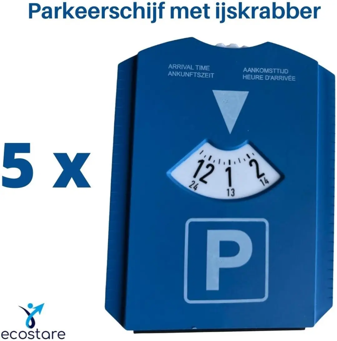 Luxe parkeerschijf met ijskrabber