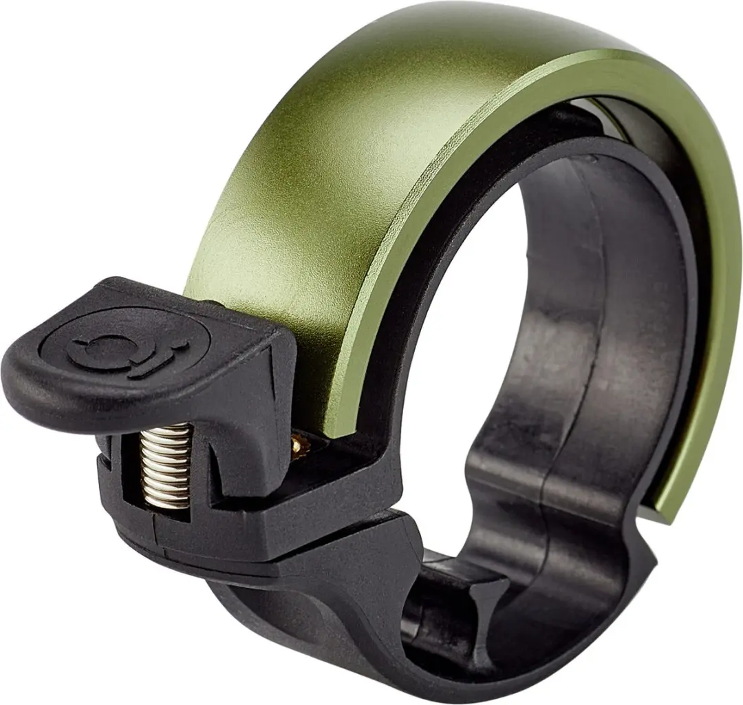 Knog Oi Classic Fietsbel, olijf/zwart