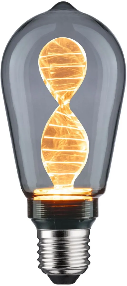Paulmann Inner Glow Edition LED-kolf Helix E27 3,5W 90lm - Rookglas