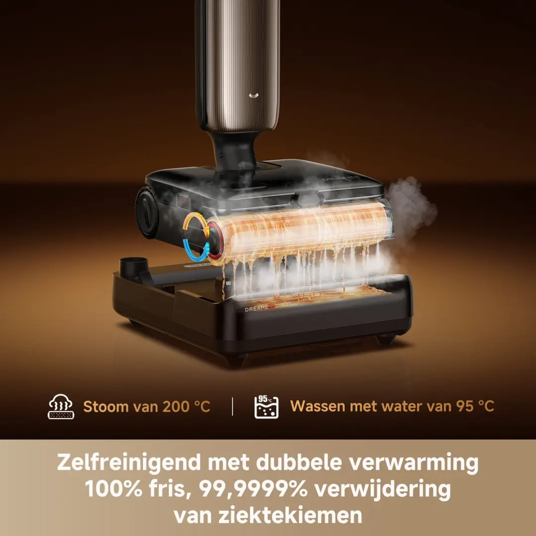 Dreame T16 Pro Steam HHV32E Stofzuiger - Brons & Zwart - afbeelding 4 van 6