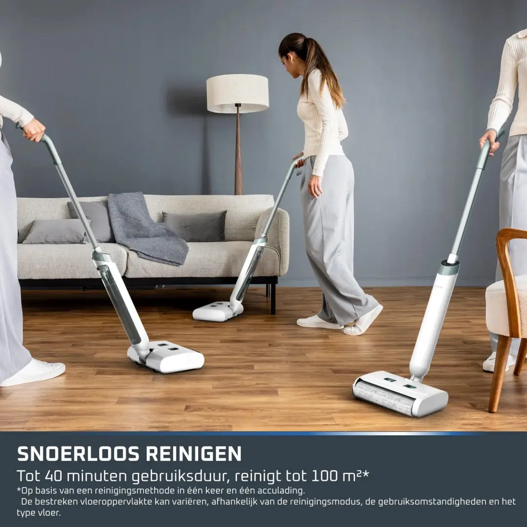 Rowenta X-Wash GZ1032 Vloerreiniger - Sneeuwwit - afbeelding 5 van 6