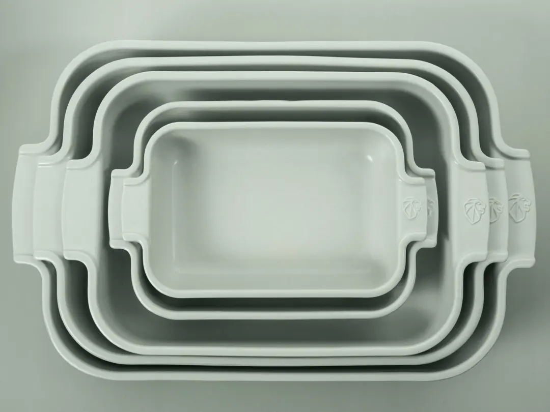 Peugeot Appolia ovenschaal PG-62637 - 2,7L keramiek - Lichtgroen - afbeelding 2 van 6