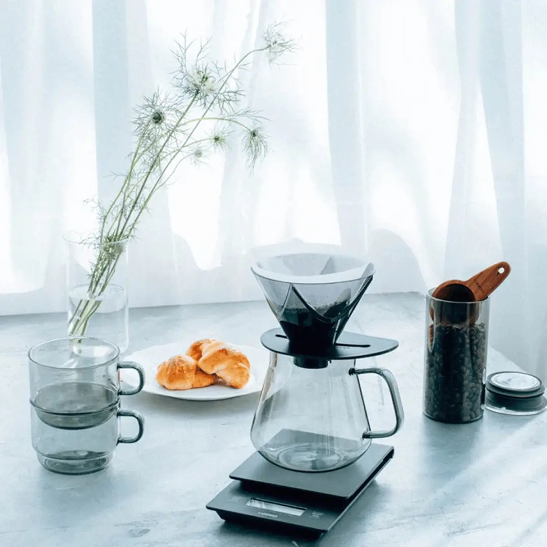 Hario Colors Busje Glazen Pot - Grijs - 400ml - afbeelding 3 van 5