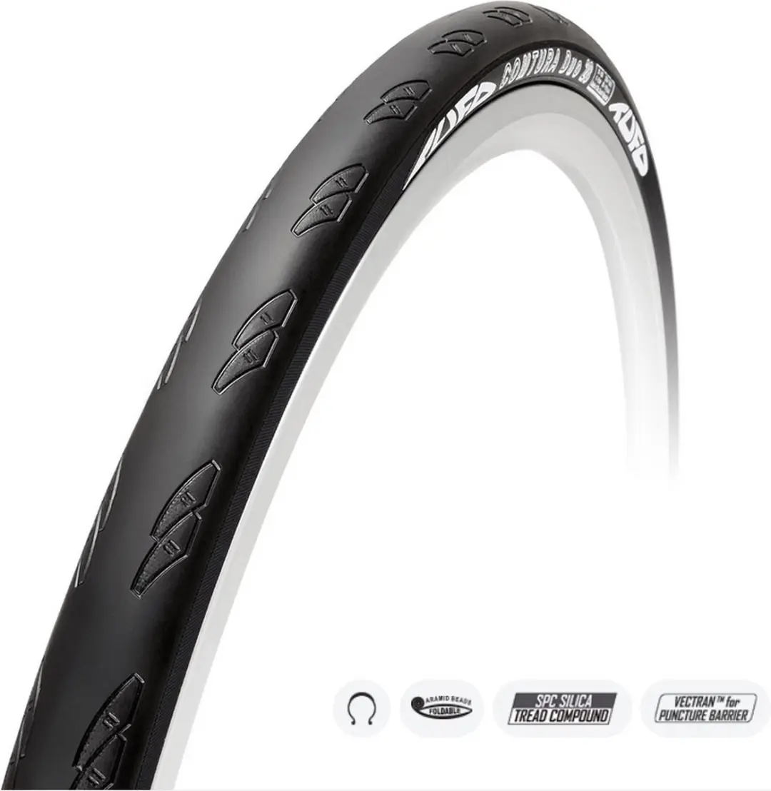 Tufo Comptura Duo Racefietsband 700C x 25 - Zwart - afbeelding 2 van 3