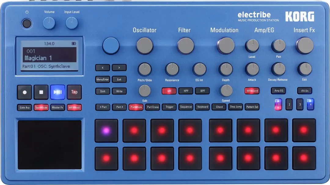 Korg Electribe 2 Muziekproductiestation - Blauw - afbeelding 3 van 6