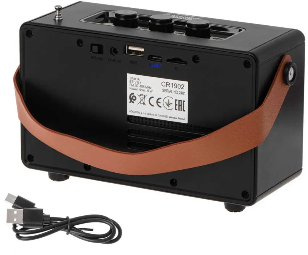 Camry CR 1902 B Bluetooth Luidspreker met Radio - 5W - afbeelding 3 van 6