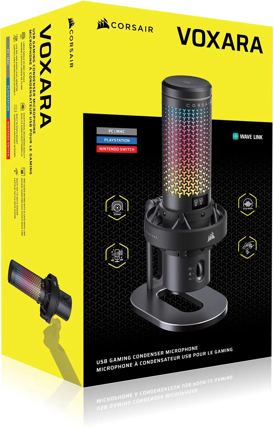 Corsair Voxara Gaming Microfoon - USB-C - Zwart - afbeelding 5 van 6