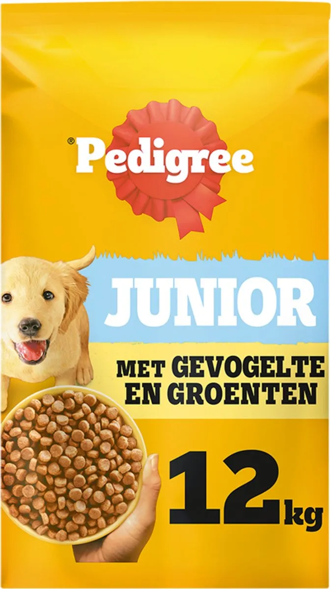 Pedigree Junior Hondenbrokken Gevogelte & Groenten 12kg