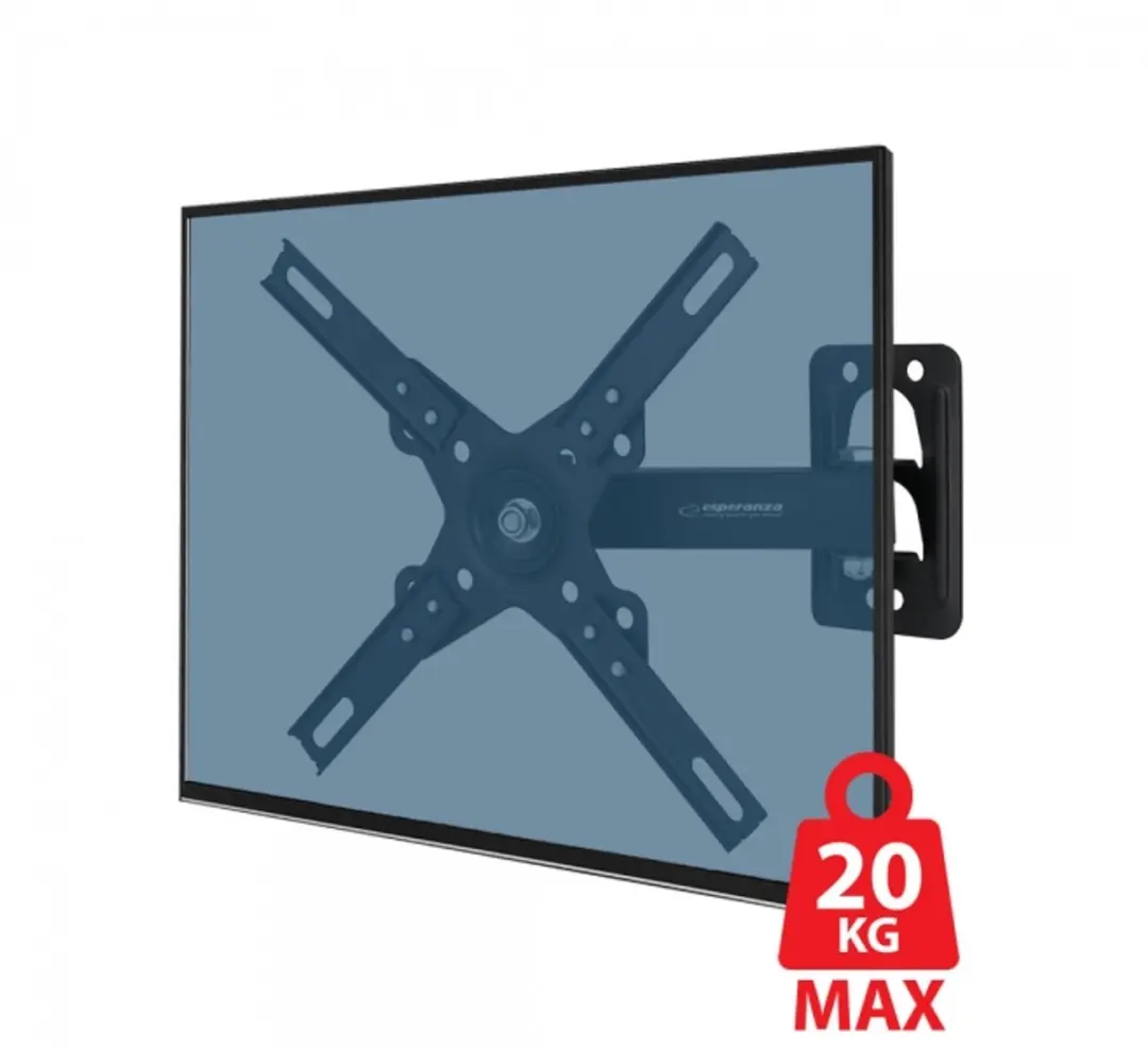 Esperanza ERW011 TV-muurbeugel 12-50 inch - Zwart - afbeelding 6 van 6