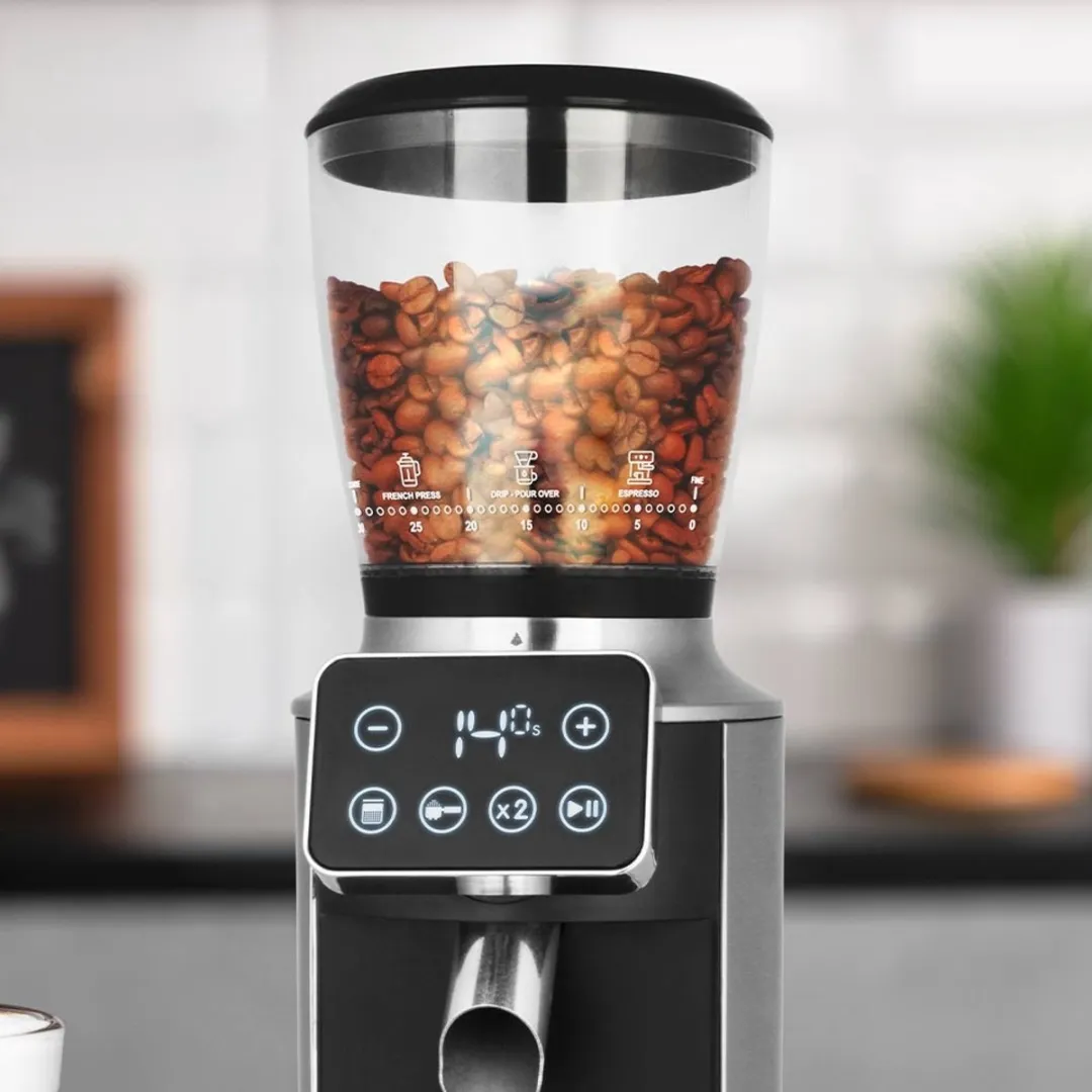 Gastroback Pro Touch 30 Koffiemolen 150W - 300ml - Zwart/Transparant - afbeelding 6 van 6