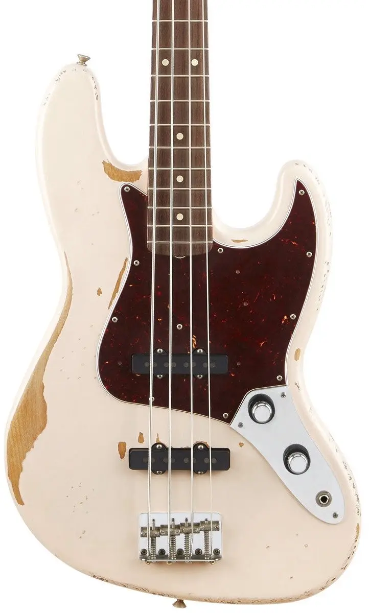 Fender Flea Jazz Bass Road Worn - 4-snarige basgitaar - Shell Pink - afbeelding 3 van 6
