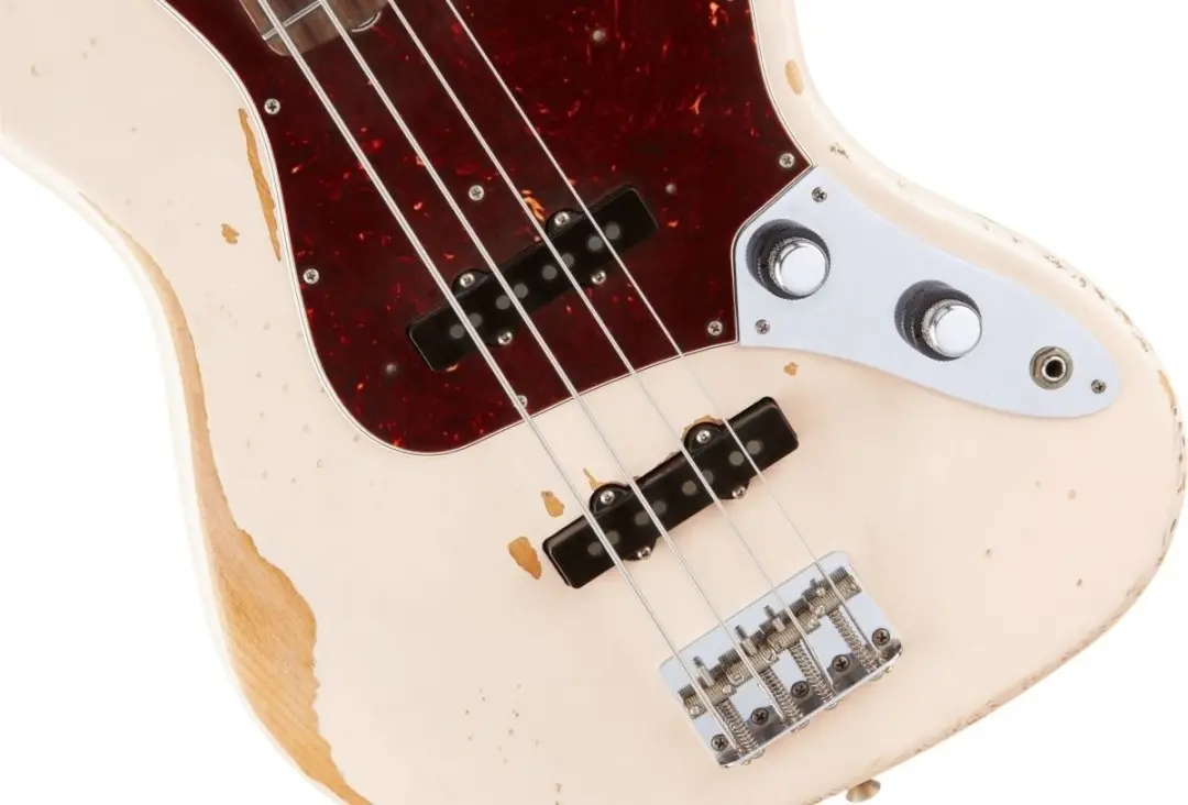 Fender Flea Jazz Bass Road Worn - 4-snarige basgitaar - Shell Pink - afbeelding 2 van 6
