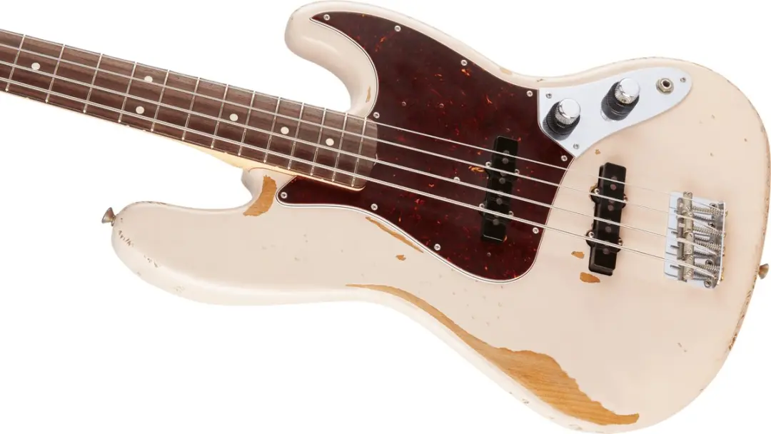 Fender Flea Jazz Bass Road Worn - 4-snarige basgitaar - Shell Pink - afbeelding 5 van 6