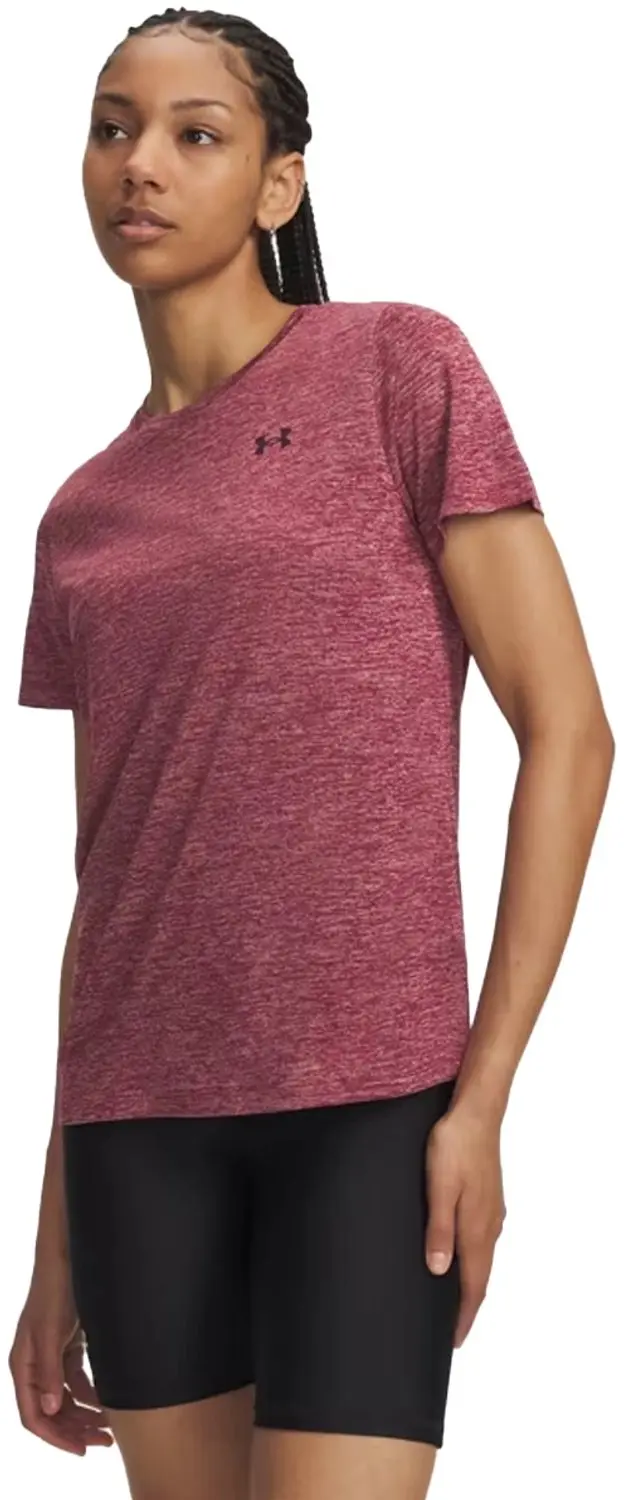 Under Armour Tech SSC Twist Fietsshirt - Rood - afbeelding 5 van 6