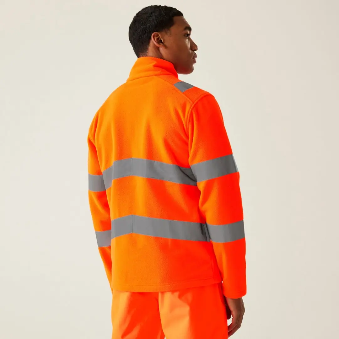 Regatta Thor Pro Contract Hi-Vis Fleece Jack - Oranje - afbeelding 4 van 6