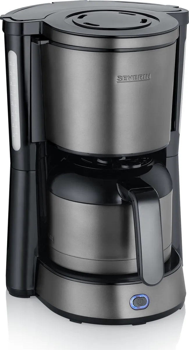 Severin KA 9343 Koffiezetapparaat 1L - Thermoskan - 8 Kopjes - Zwart