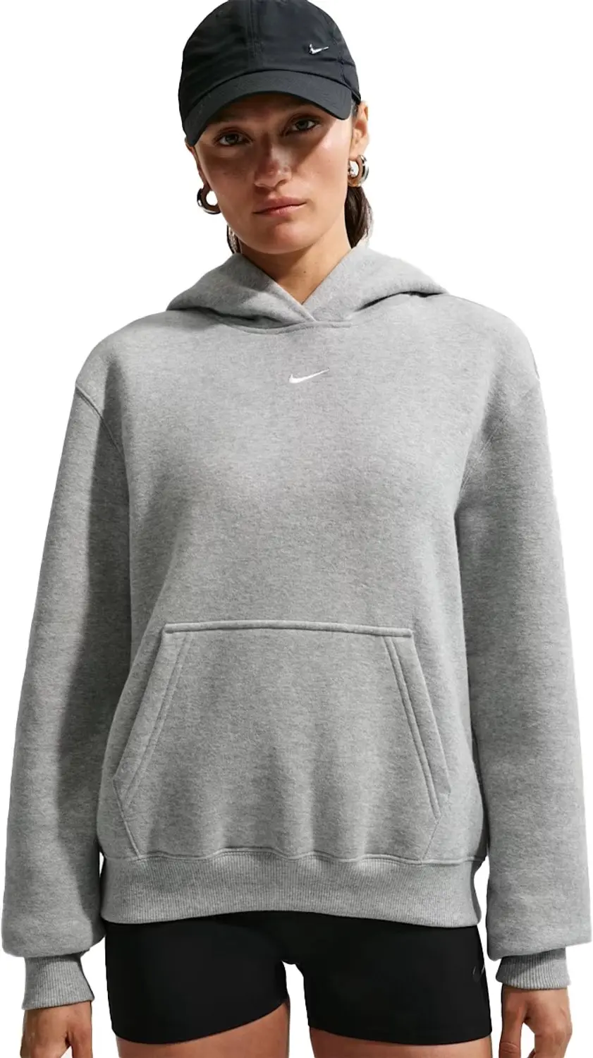 Nike Dameshoodie Studio Fleece Medium Weight - Grijs - afbeelding 5 van 6