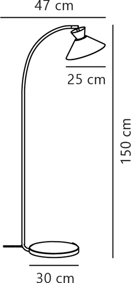 Nordlux Dial Vloerlamp E27 - Zwart