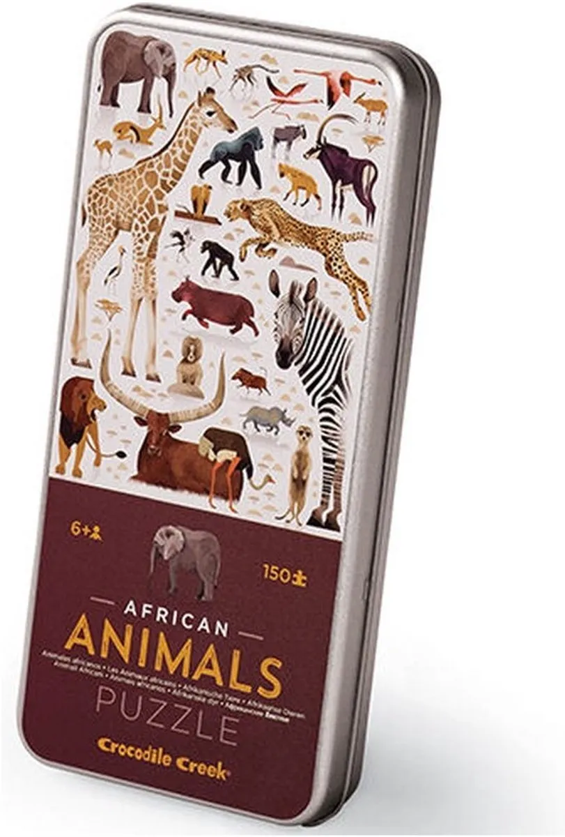 Crocodile Creek African Animals Puzzel 150 Stukken