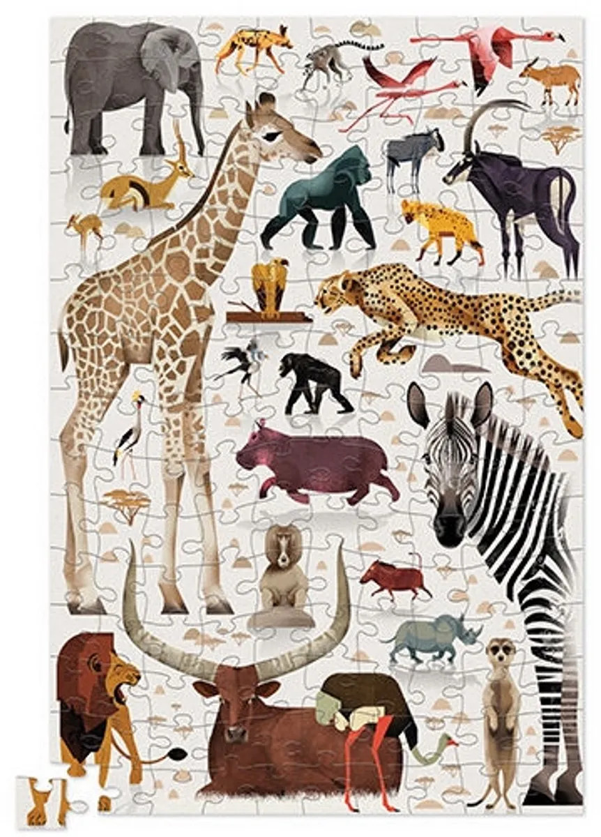 Crocodile Creek African Animals Puzzel 150 Stukken