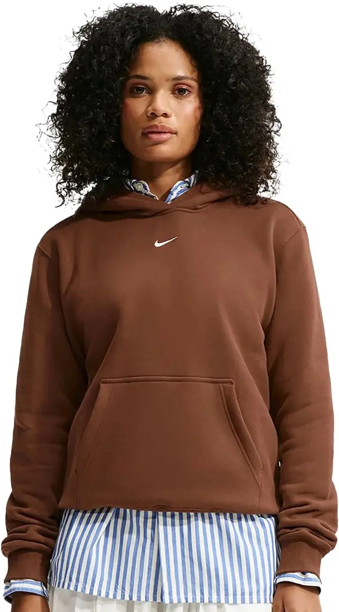 Nike w nk stdo flc mw std po hdy in de kleur bruin.