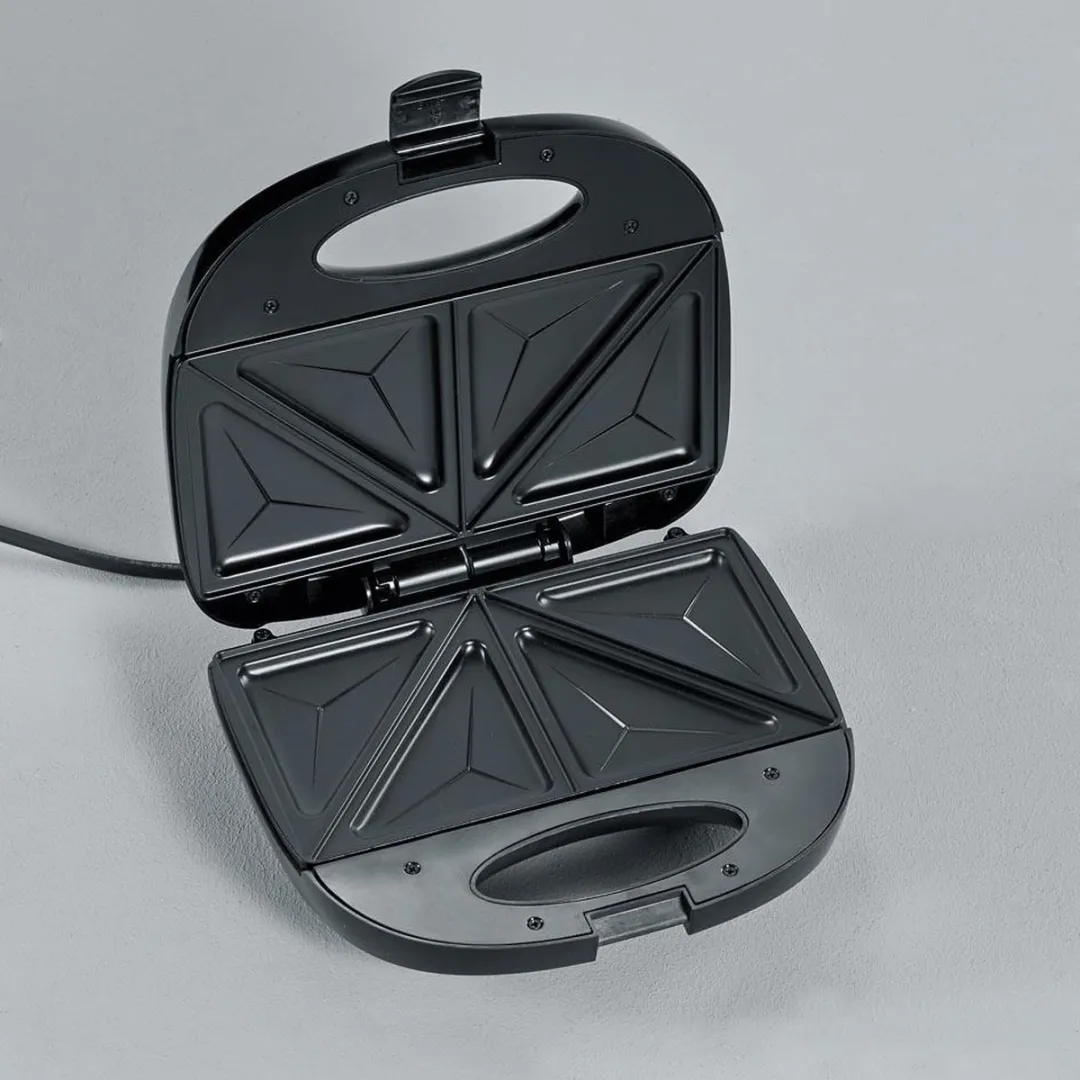 Severin SA 2969 Tosti-apparaat 600W - Antiaanbaklaag - Zwart/RVS