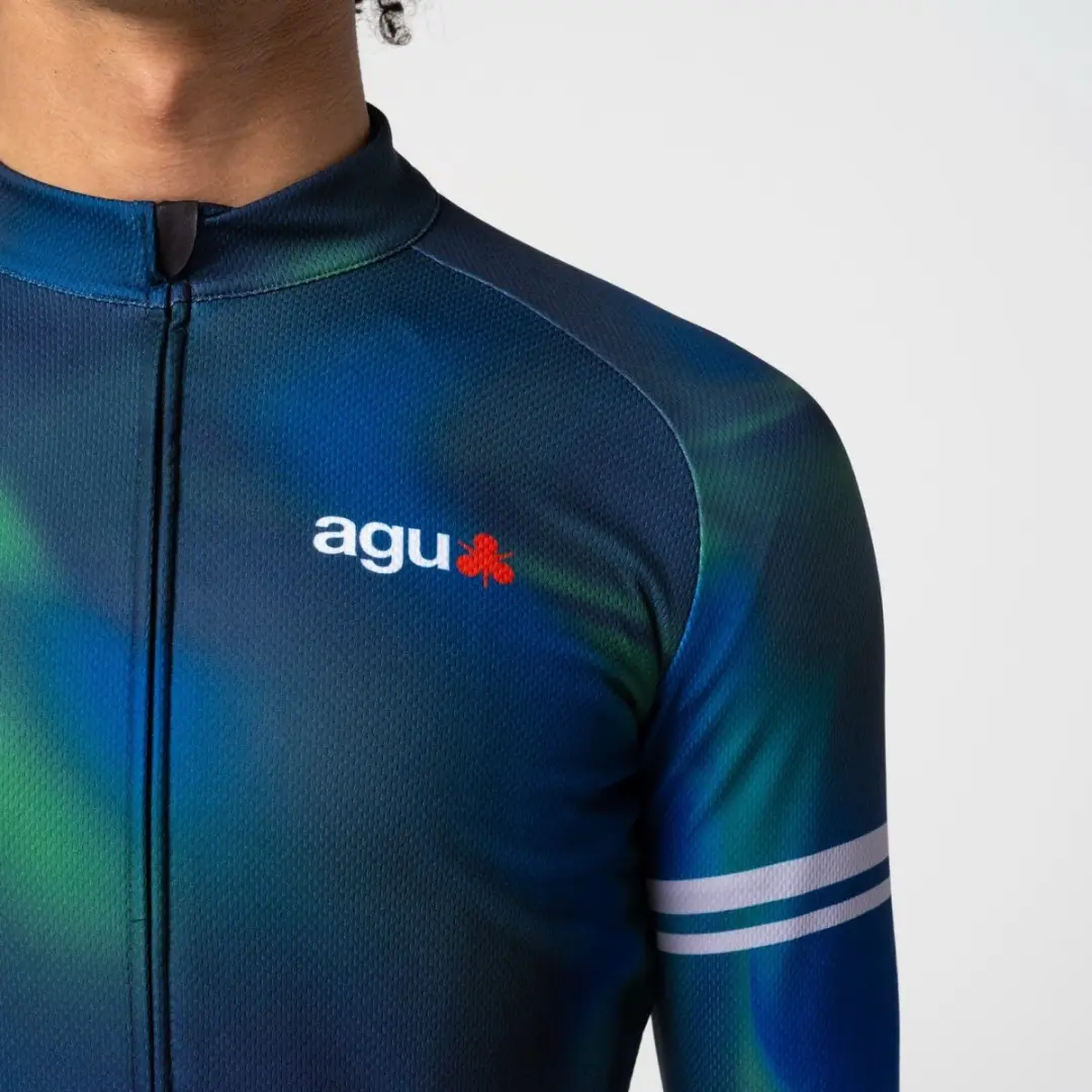 AGU Aurora Fietsshirt Heren Thermo Jersey - Zwart - afbeelding 6 van 6