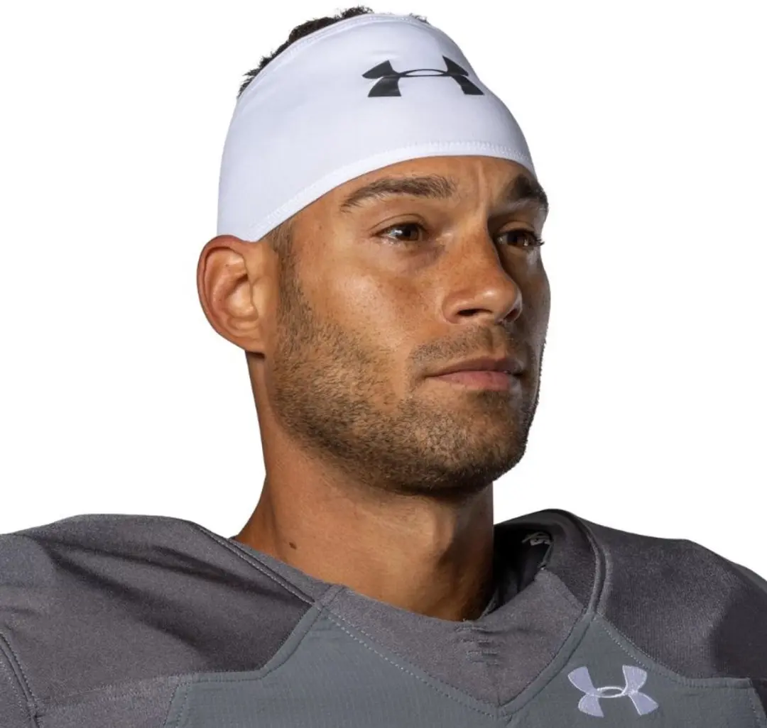Under Armour Football Headband Skull Wrap Color White American Football Skull Ca