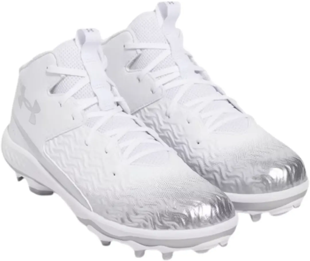 Under Armour Spotlight Mid (3028214) 10,0 White/Grey voor Sport American Footbal