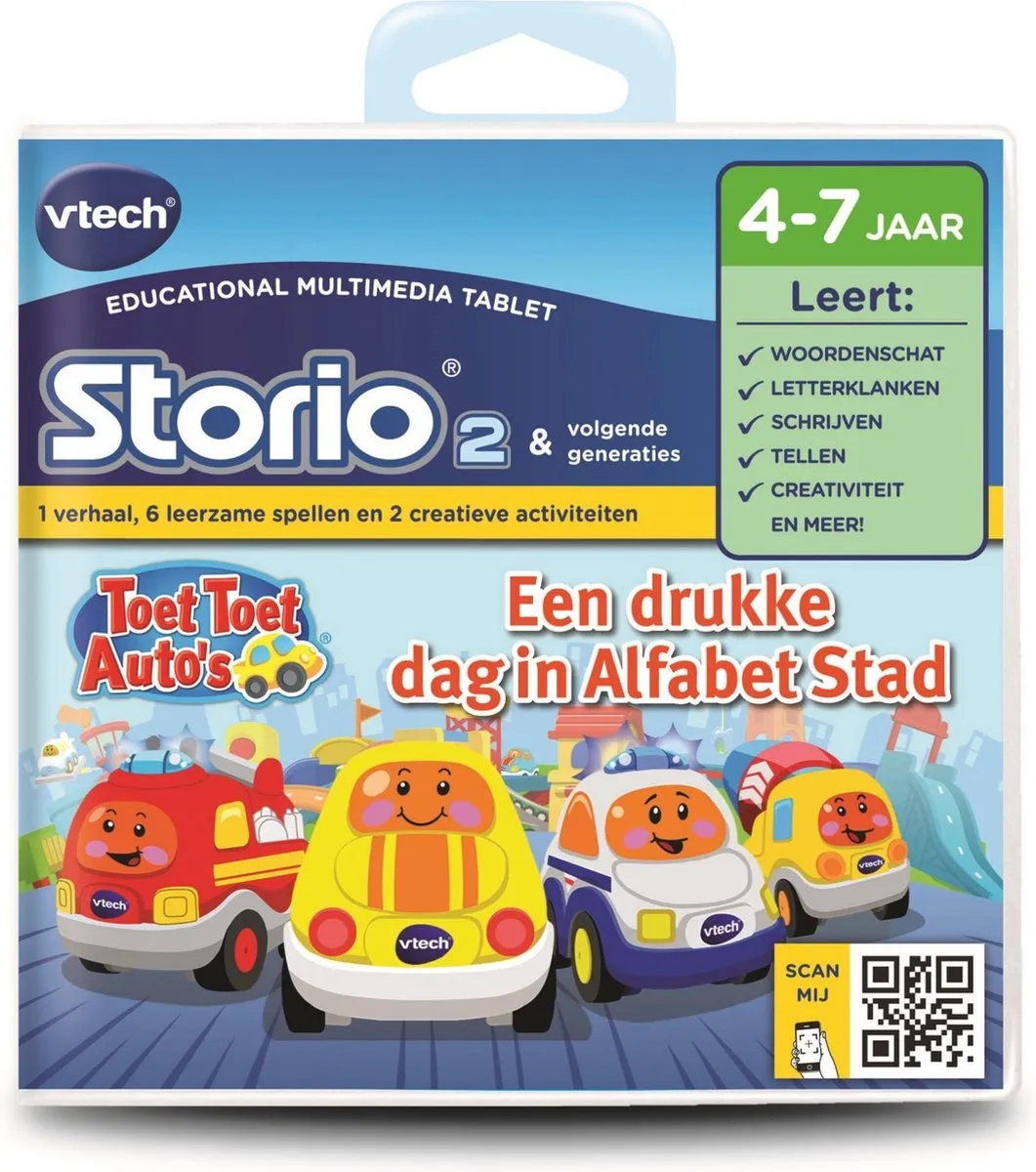 VTech Storio 2 Game Toet Toet Auto's - Wit