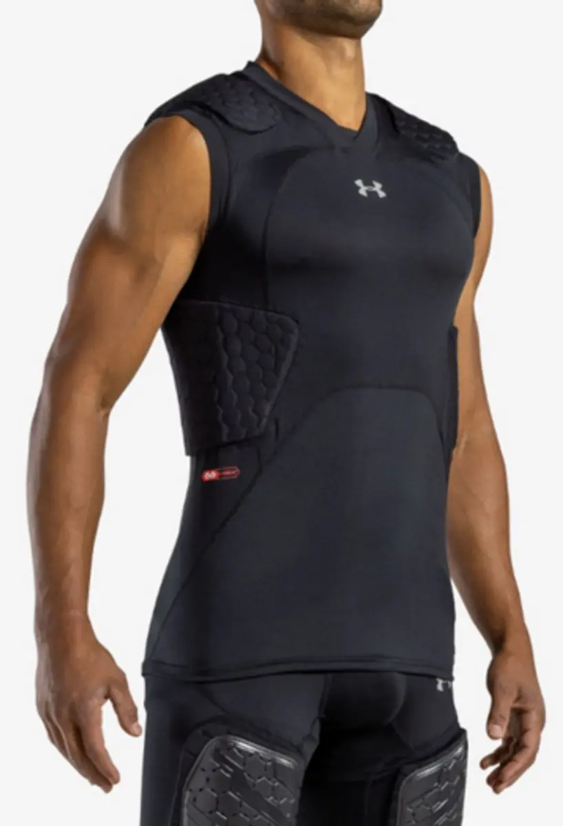 Under Armour UA20420 Youth Pro 5-Pad Top Nov XL Black Padded Shirt voor Sport Am