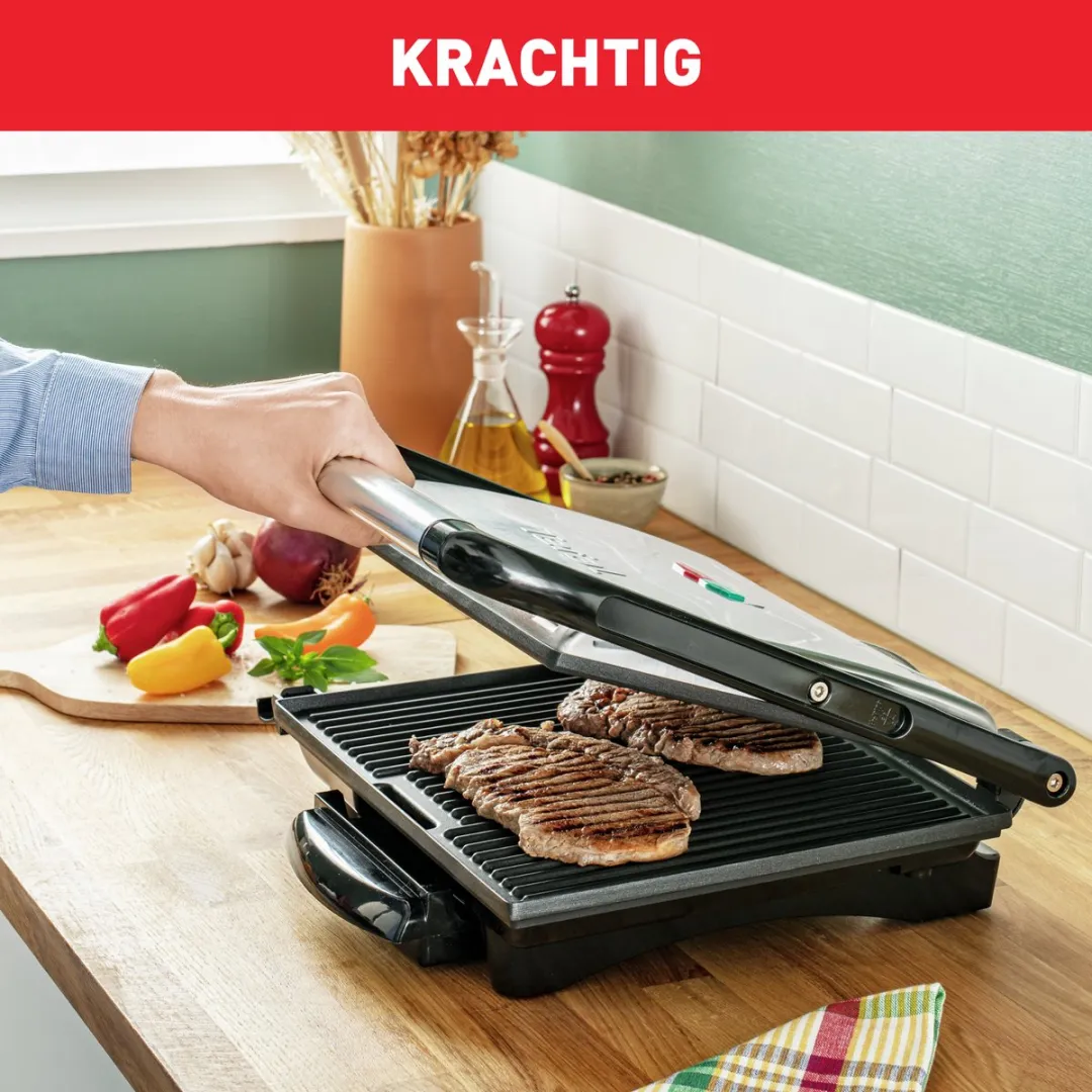 Tefal Inicio GC241D Contactgrill 2000W - 2 Platen - RVS