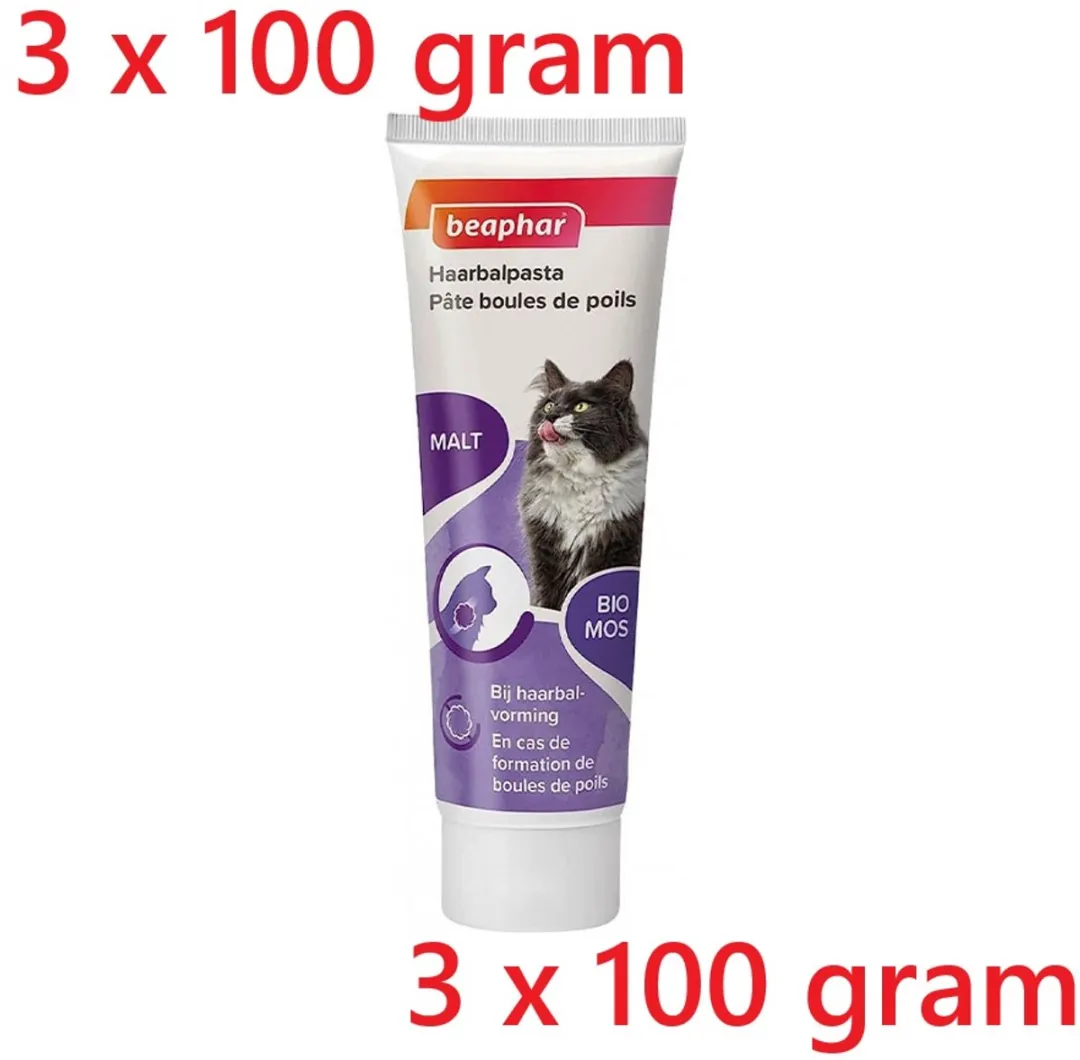 Beaphar Duo Malt Pasta Kat Anti Haarbal 3x100g