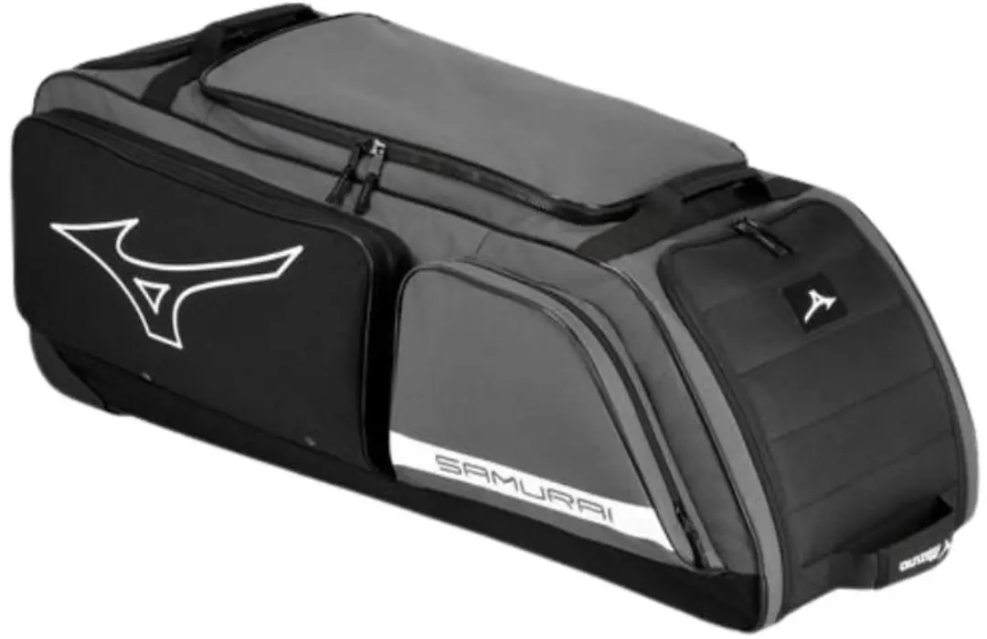 Mizuno Samurai Wheeled Bag Kleur Charcoal/Black Wheeled Bag voor Sport Honkbal/S
