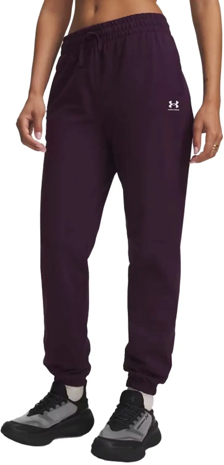 Under armour sport terry joggingbroek in de kleur paars.