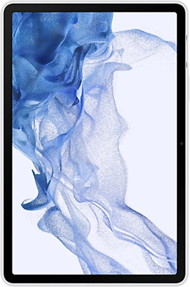 Samsung Galaxy Tab S8 Siliconen Hoesje met Strap - Wit